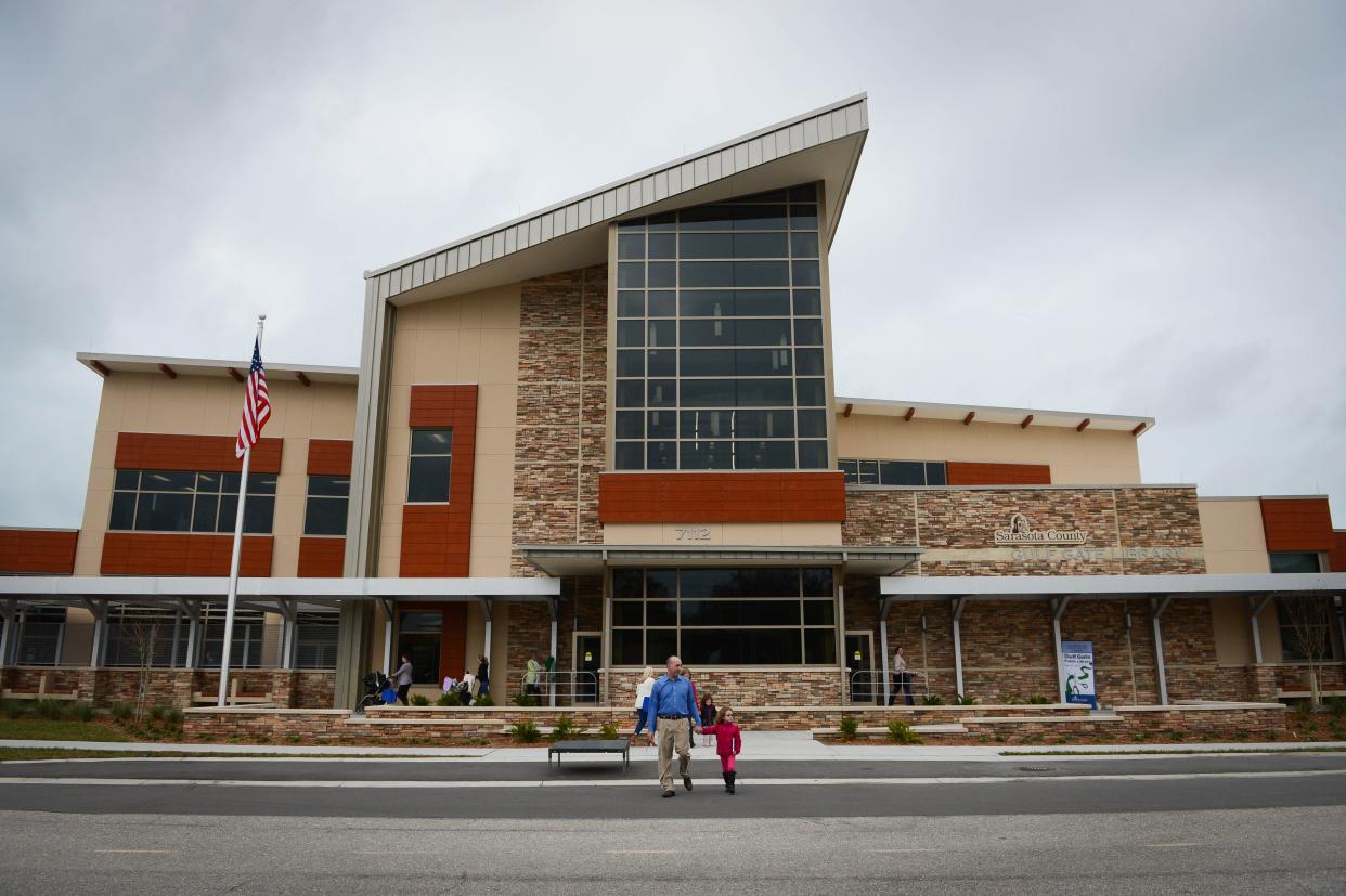 Gulf Gate Public Library, as pictured in 2015, was built using money from Sarasota County's penny sales tax.