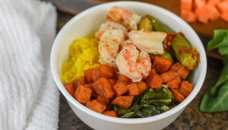 <p>Dash of Jazz</p><p>Soul food power bowls combine favorite soul food flavors like quick-cooked collards, caramelized sweet potato, and spicy okra in one flavorful, healthy package.</p><p><strong>Get the Recipe:</strong><a href="https://www.dashofjazz.com/soul-food-power-bowls/" rel="nofollow noopener" target="_blank" data-ylk="slk:Soul Food Power Bowl;elm:context_link;itc:0;sec:content-canvas" class="link "> <strong>Soul Food Power Bowl</strong></a></p><p><strong>Related: 35 <a href="https://parade.com/992714/beandrea-july/black-history-month-movies-streaming/" rel="nofollow noopener" target="_blank" data-ylk="slk:Movies You Should Stream for Black History Month;elm:context_link;itc:0;sec:content-canvas" class="link ">Movies You Should Stream for Black History Month</a></strong></p>