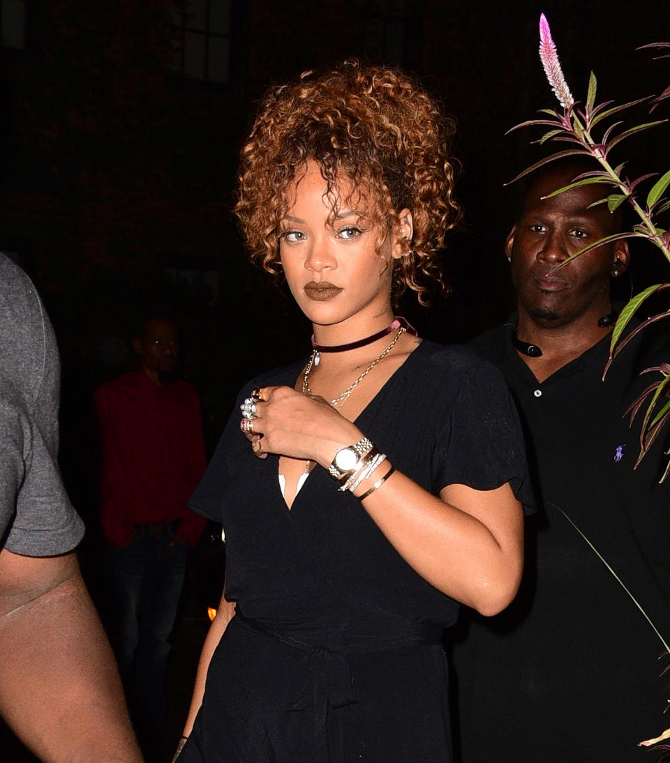 celebrity updos rihanna