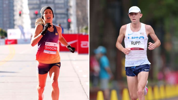 Emily Sisson and Galen Rupp