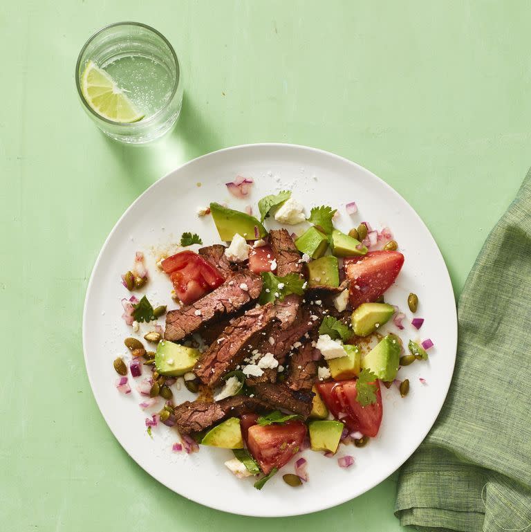 15) Mexican Skirt Steak and Avocado Salad