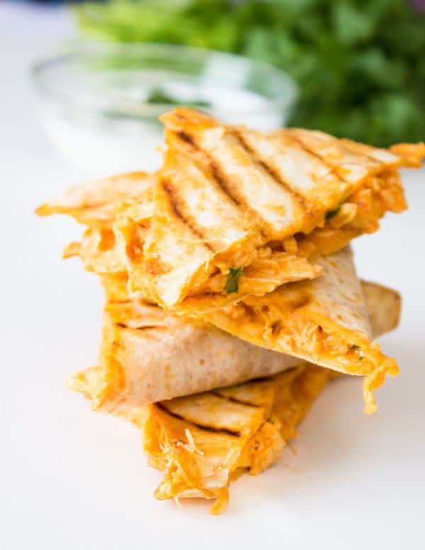 Buffalo Chicken Quesadillas