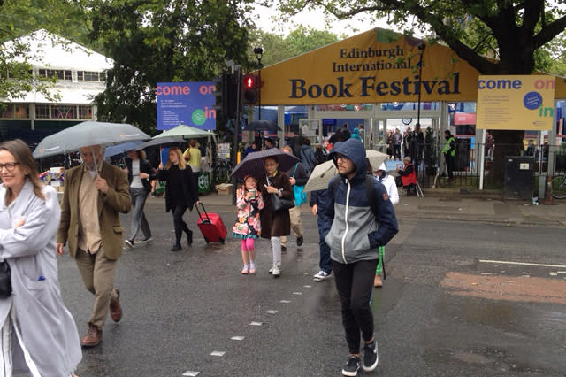 The Book Festival book shop was a major feature of this year's festival: Chris Bratt