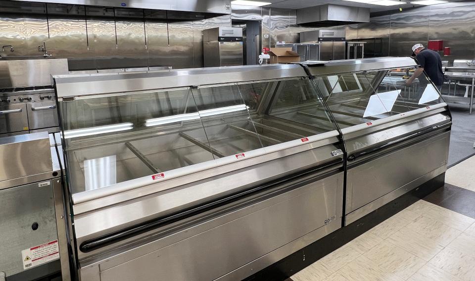 The hot food bar at Johnson's Giant Food in Attalla sits ready to be filled on Aug. 24, 2023, for the deli's reopening on Aug. 25. The deli has been closed since a man allegedly rammed his car into the building on June 5, heavily damaging that area of the store.