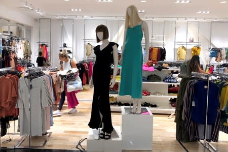 Shoppers browse through clothing at a Forever 21 fashion retail store at the King of Prussia mall in King of Prussia, Pennsylvania