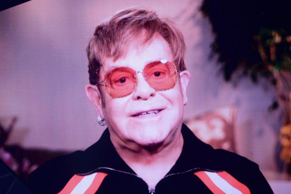 Hysterics: Sir Elton John left fans baffled (Victoria Jones/PA)