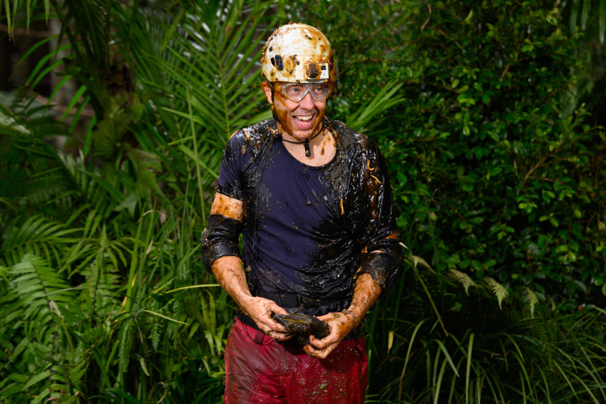 Matt Hancock took part in the Beastly Burrows Bush Tucker Trial on I'm a Celebrity... Get Me Out of Here. (James Gourley/ITV/Shutterstock)
