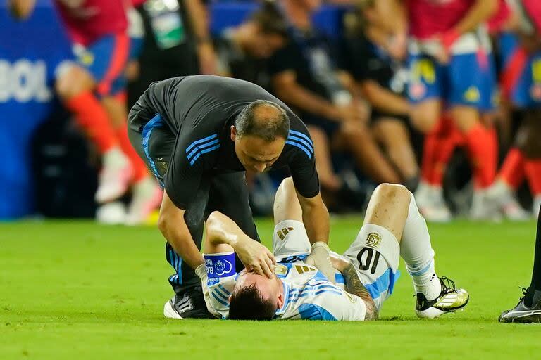 El capitán de la selección argentina había sido sustituido por Nicolás González durante la final de la Copa América el pasado domingo tras torcerse el tobillo derecho