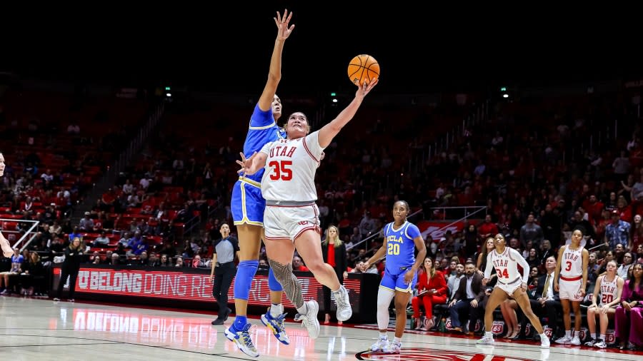 NCAA WBB. Utah Utes vs. UCLA Bruins at Jon M. Huntsman Center in Salt Lake City, UT on Monday, January 22, 2024. © Bryan Byerly