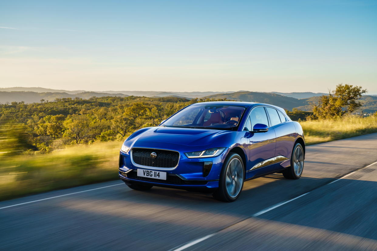 Jaguar I-Pace on the road