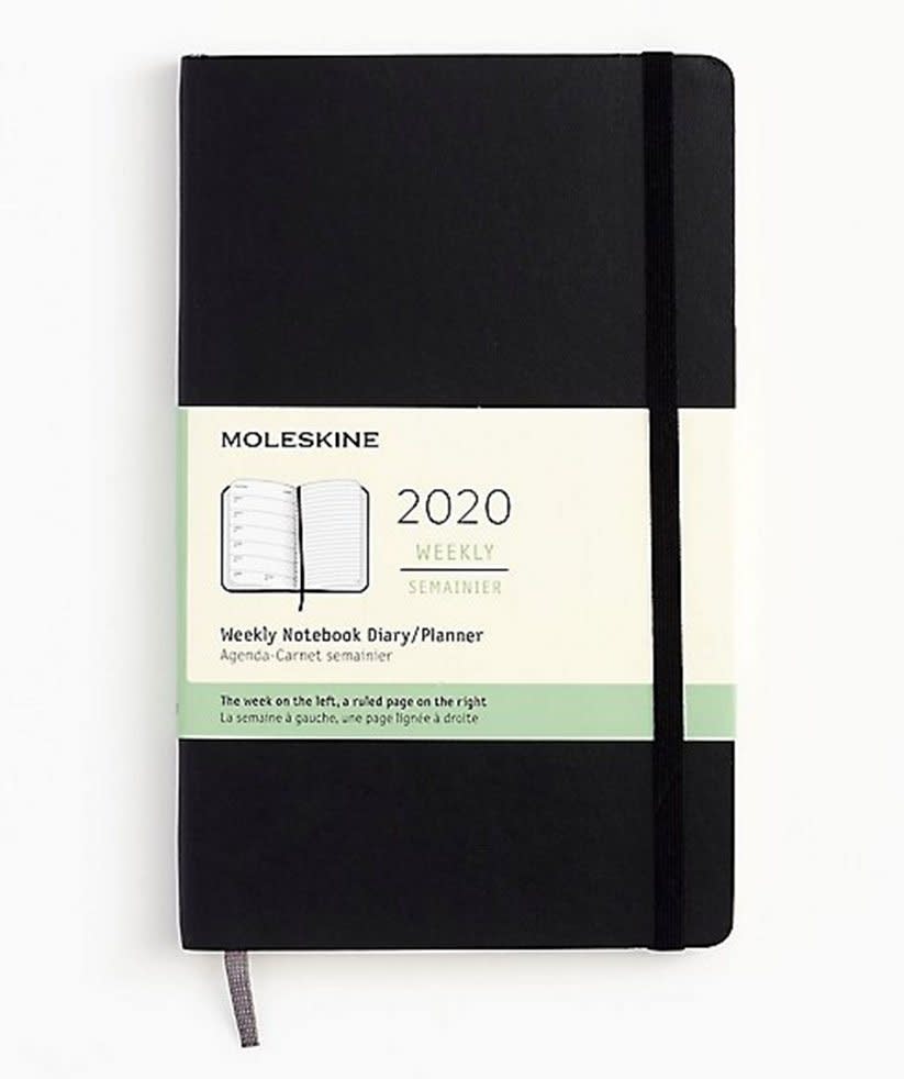 2020 Weekly Black Large Moleskine Planner