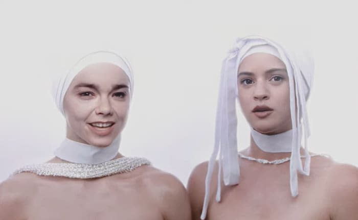Imagen del videoclip de Rosalía y Björk