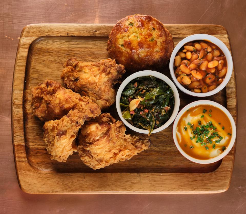 Buccan restaurant in Palm Beach offers a full fried chicken dinner on summer Sunday nights.