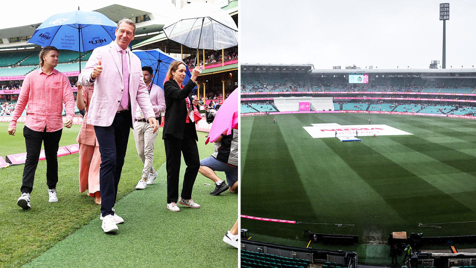 Glenn McGrath, pictured here at the SCG for the third cricket Test between Australia and South Africa.