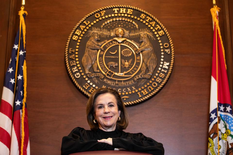 Missouri Supreme Court Chief Justice Mary Russell on Thursday, Jan. 4, 2024.