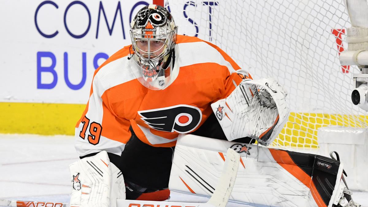 Flyers' goalie prospect Carter Hart posted a shutout despite having to  leave the ice multiple times - Article - Bardown