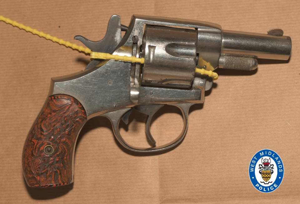 A revolver found by police. (West Midlands Police)
