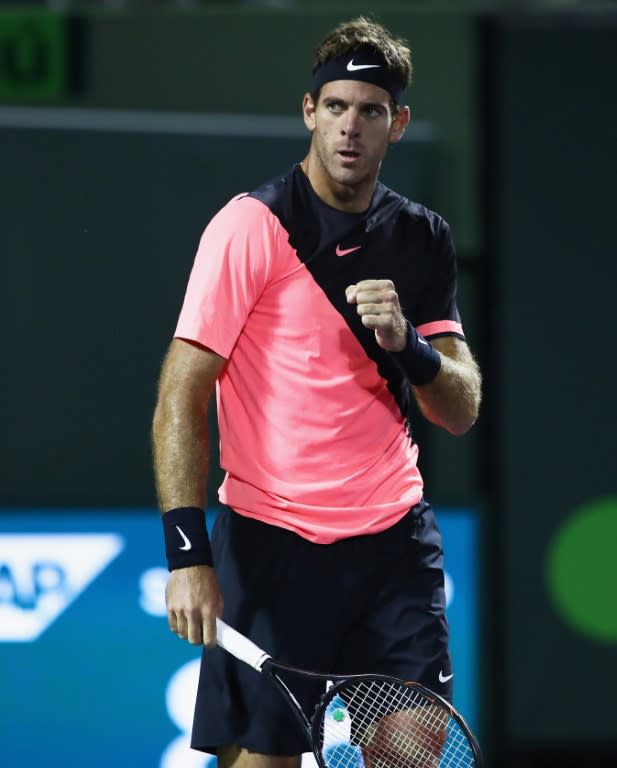 Juan Martin Del Potro blasted five aces and won 79 percent of his first-serve points as he extended his win streak to 12 straight matches with a 4-6, 7-5, 6-2 win over Robin Haase