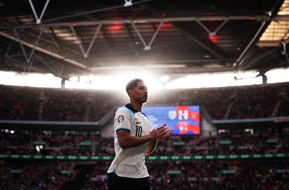 Jude Bellingham starred at Wembley in England’s win over Ukraine (Getty)