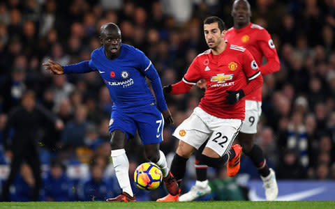 N'Golo Kante in action - Credit: Getty images