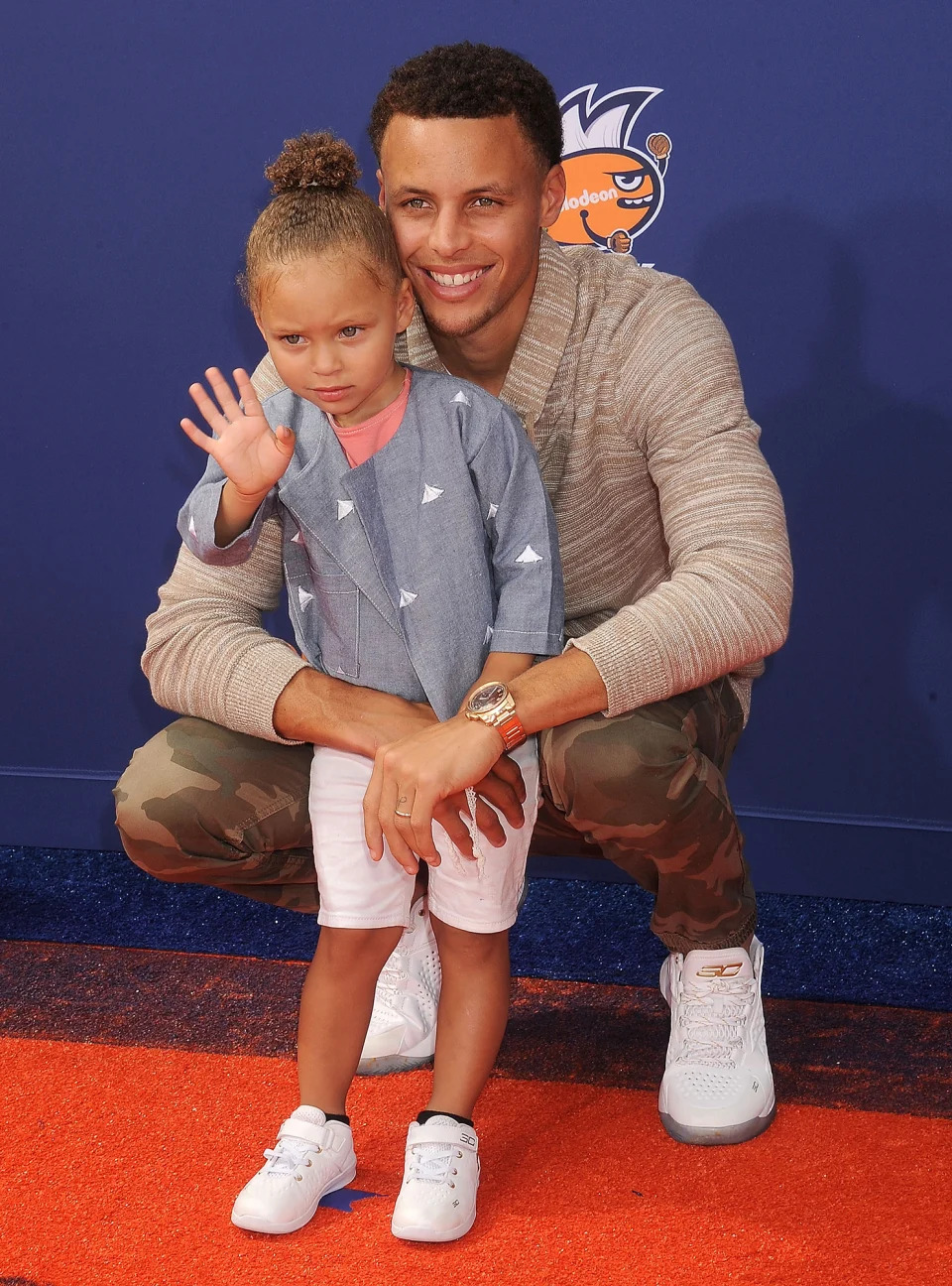 <p>Red carpet ready! Riley joined her dad at the Nickelodeon Kids' Choice Sports Awards in 2015. The father-daughter duo donned sporty sneakers and stylish 'fits on the red carpet.</p>