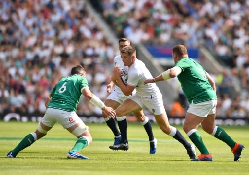 Owen Farrell scored 15 points as England thrashed Ireland 57-15 in their last meeting in August
