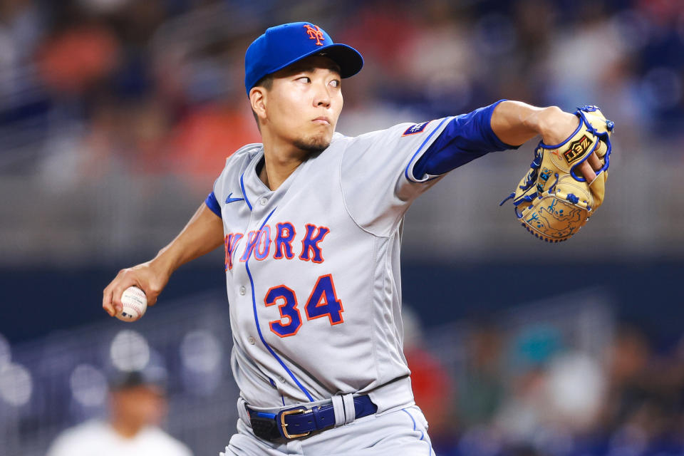 紐約大都會千賀滉大。（MLB Photo by Megan Briggs/Getty Images）