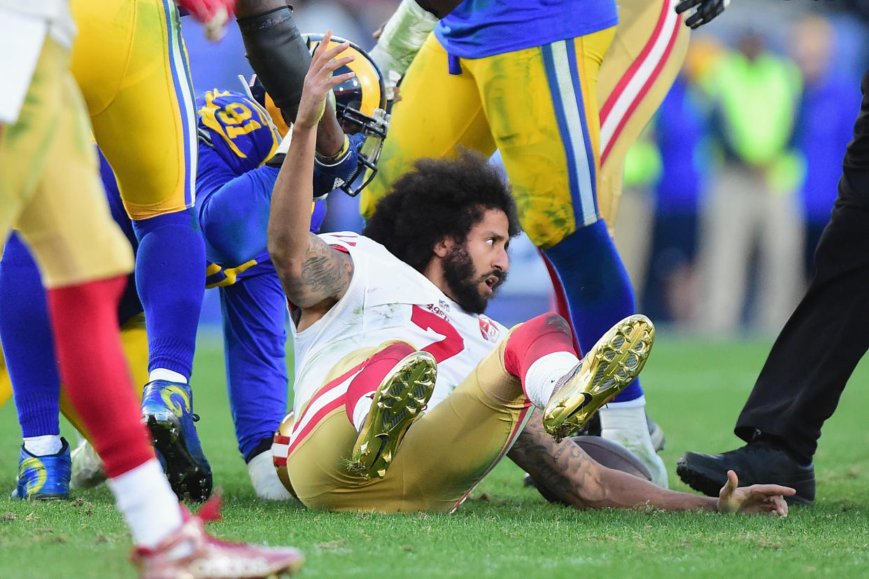 Colin Kaepernick wasn't an effective quarterback in his last few NFL seasons, so there's still plenty of skepticism about his ability. But his desire should no longer be questioned. (Photo by Harry How/Getty Images)