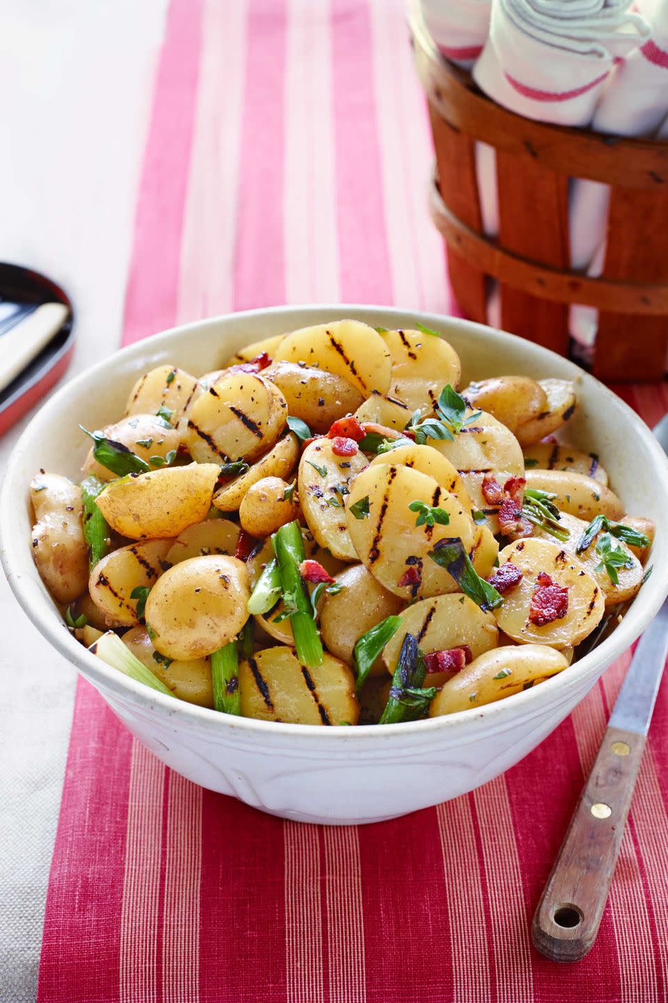 Grilled Potato Salad with Bacon Vinaigrette