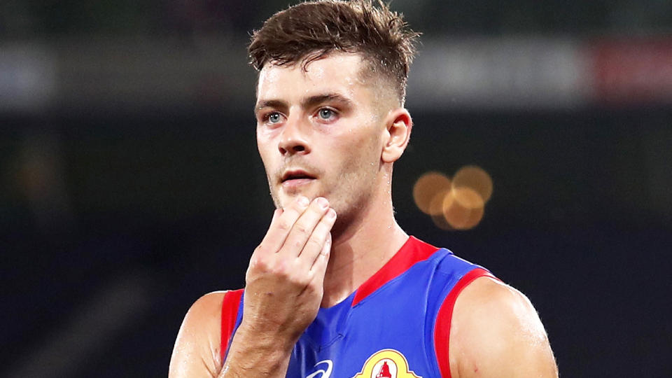 Josh Dunkley could wind up in the pre-season draft after the Western Bulldogs and Brisbane Lions reached an impasse on a potential trade for the 25-year-old. (Photo by Dylan Burns/AFL Photos via Getty Images)