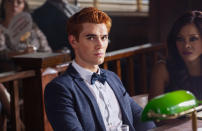 KJ Apa’s ice punch as Archie Andrews in 'Riverdale' was a little more forceful that expected. During an interview with TVLine in 2017, the actor revealed that he got a little too into character. KJ said: "I wasn’t really punching the ice, I just got a little bit too excited, and I was punching a foam mat… sitting on the ice, but I was just kind of going for it. The actor broke his hand doing this!