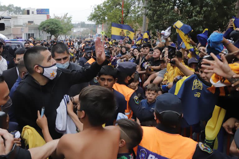 Furor por Boca y por Riquelme en Santiago del Estero