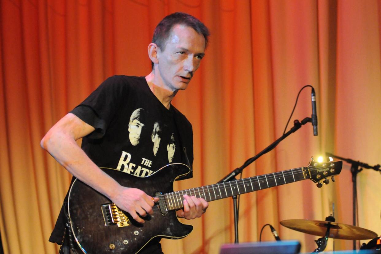 Mandatory Credit: Photo by Graham Harries/Shutterstock (1697758l) Ex Clash Guitarist Keith Levene Laugharne Weekend Festival, Laugharne, Wales, Britain - Apr 2012