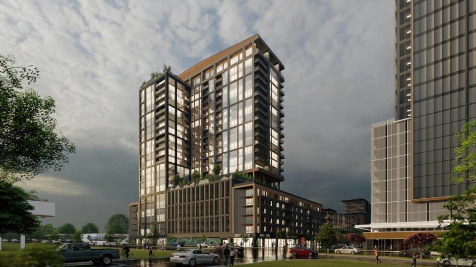 Kane Realty announced plans for a 21-story apartment tower in its Downtown South development. The building, which will include retail and creative office space, will be near South Saunders Street in downtown Raleigh.