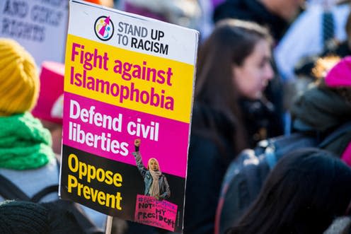 <span class="caption">MPs have suggested a working definition of Islamophobia for the first time. </span> <span class="attribution"><a class="link " href="https://www.shutterstock.com/image-photo/london-uk-21st-january-2017-editorial-561519121?src=HEfZ2uXmTyjHX8SE6UqQsg-1-13" rel="nofollow noopener" target="_blank" data-ylk="slk:John Gomez/Shutterstock;elm:context_link;itc:0;sec:content-canvas">John Gomez/Shutterstock</a></span>