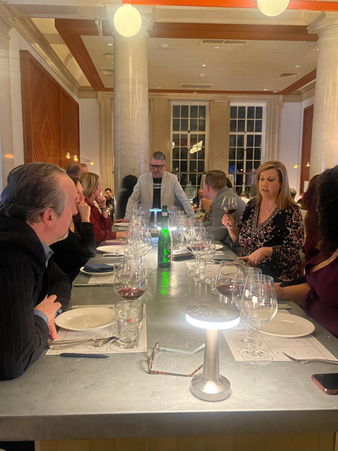 A Cannonball wine tasting dinner