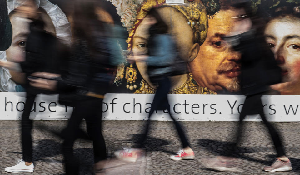 Old Masters Gallery’s advertising poster in Dresden