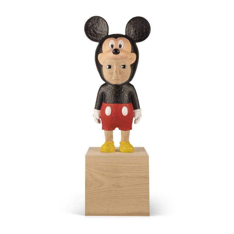 小泉悟 “With” Wood Mickey Sculpture (圖/羅芙奧）