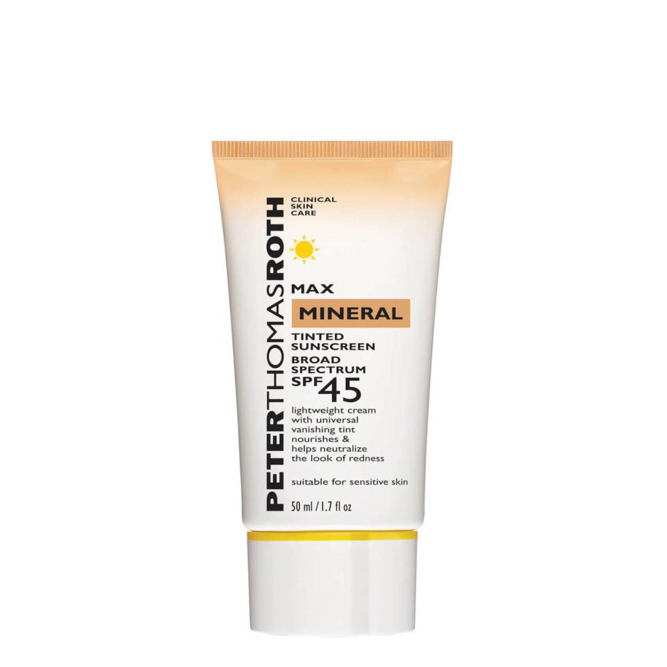 <p><a href="https://go.redirectingat.com?id=74968X1596630&url=https%3A%2F%2Fwww.dermstore.com%2Fpeter-thomas-roth-max-mineral-tinted-sun-cream-spf45-1.7-fl.-oz%2F12912919.html&sref=https%3A%2F%2Fwww.bestproducts.com%2Fbeauty%2Fg27702608%2Ftop-mineral-sunscreen-brands%2F" rel="nofollow noopener" target="_blank" data-ylk="slk:Shop Now;elm:context_link;itc:0;sec:content-canvas" class="link ">Shop Now</a></p><p>Max Mineral Tinted Sunscreen</p><p>$34.00</p><p>dermstore.com</p>