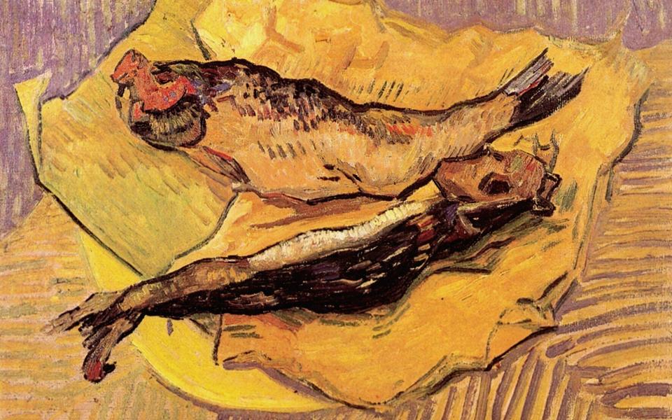 Bloaters on a Piece of Yellow Paper by Vincent van Gogh