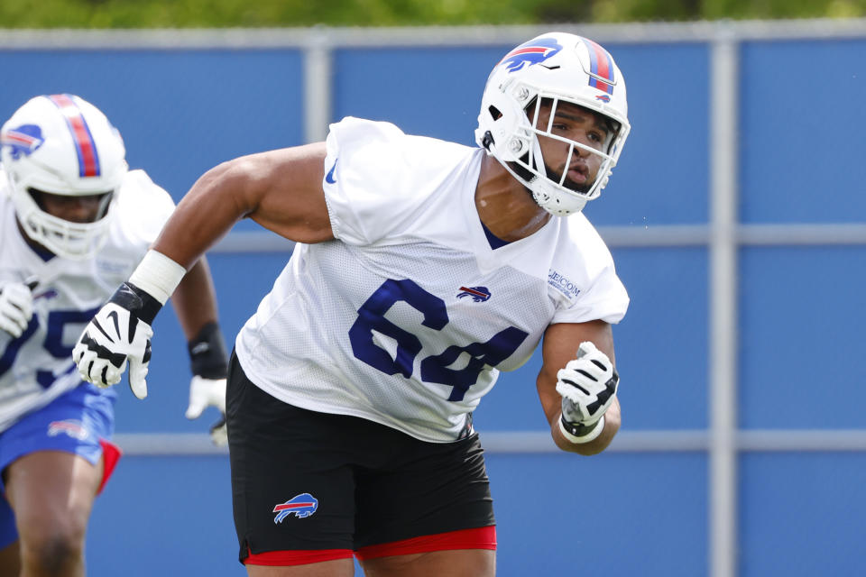 Buffalo Bills offensive lineman O'Cyrus Torrence (AP)