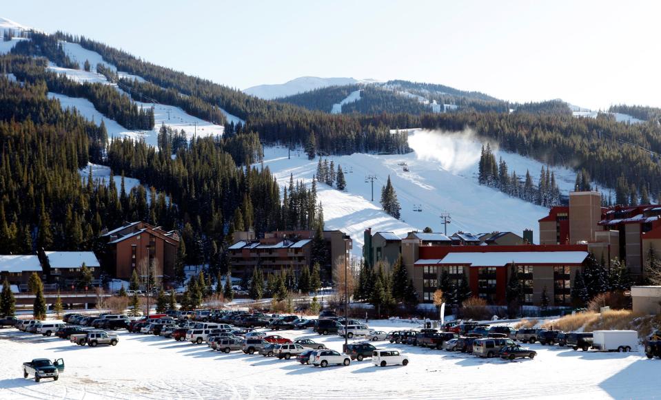 This Nov. 17, 2009 file photo shows Copper Mountain Resort and Ski area, west of Breckenridge, Colo.