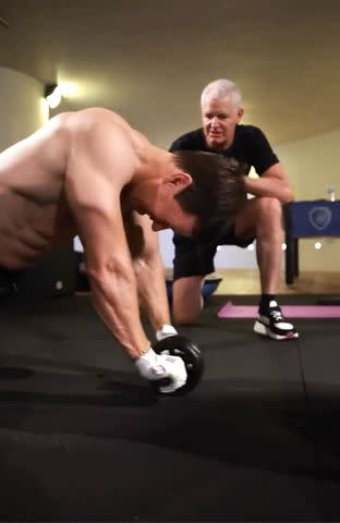 <p>Mark Wahlberg/Instagram</p> Mark Whalberg posts a video of a grueling early morning workout on his Instagram Thursday