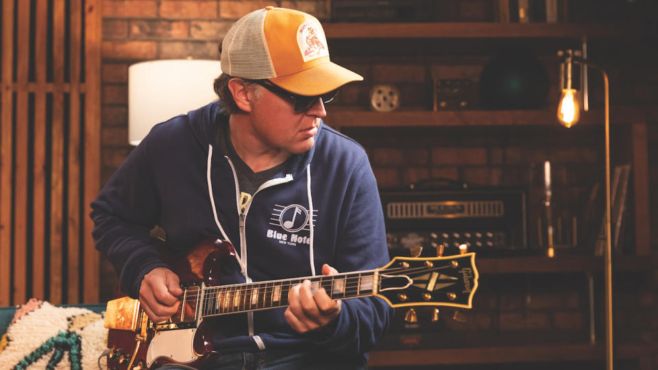 Blues guitarist Joe Bonamassa plays one of his classic guitar collection