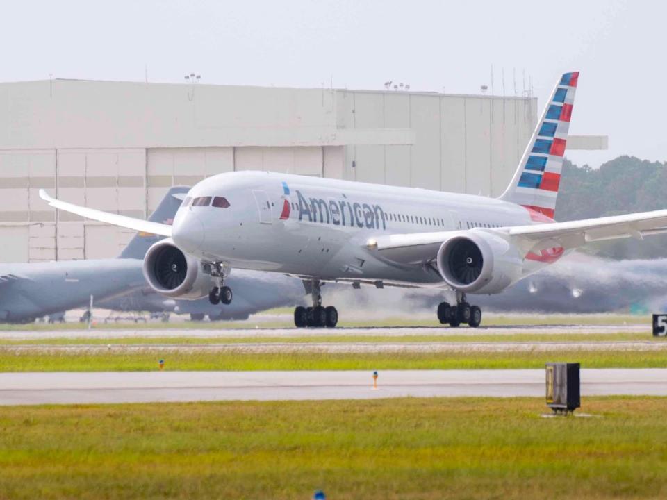 American's first 787 since the FAA paused deliveries.