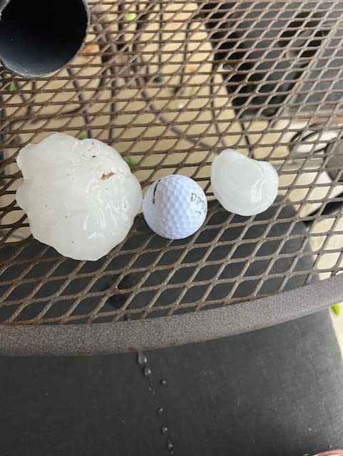 Hail photo in Lake Victor | KXAN viewer photo