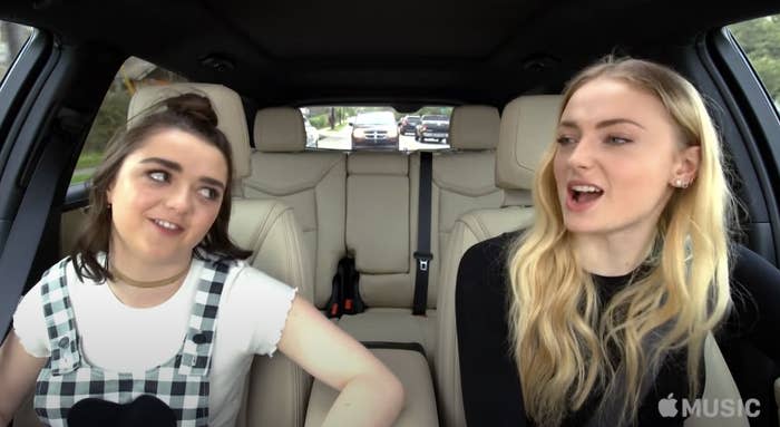 game of thrones costars in car