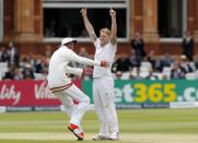 At tea on the fifth and final day, New Zealand were 134 for five against England, needing a further 211 runs to reach their victory target of 345