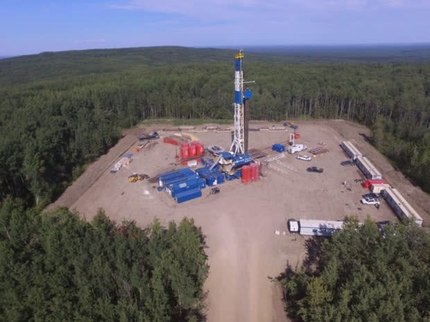 A natural gas production site in Western Canada.