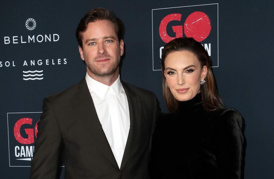 Armie Hammer and Elizabeth Chambers (Getty Images)
